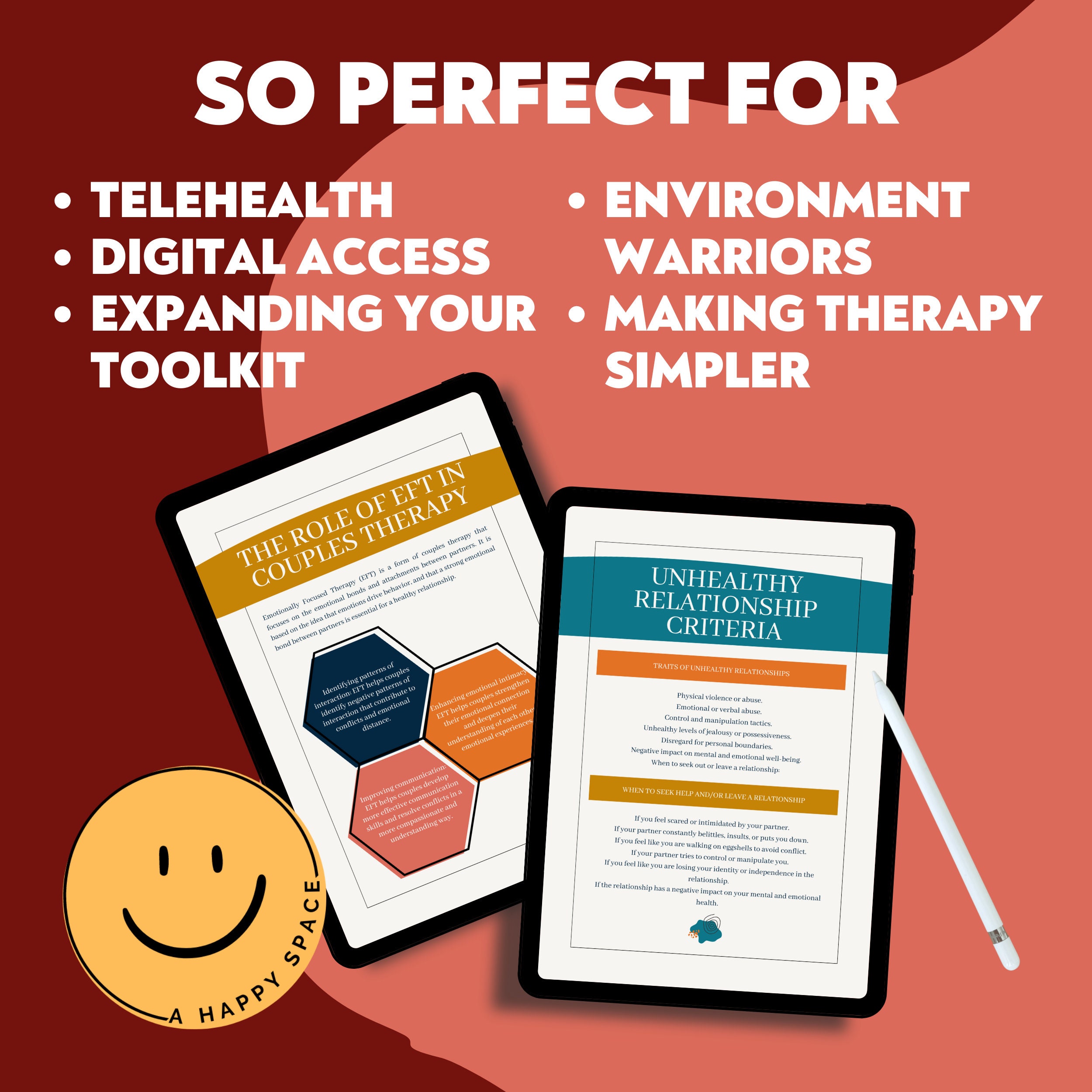 Couples Therapy Cheat Sheets for Therapist Relationship Counseling ...
