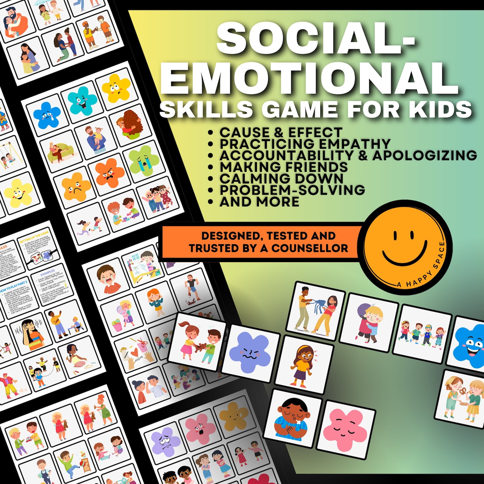 Cause and Effect Game Kids Executive Functioning ASC ASD Emotional ...