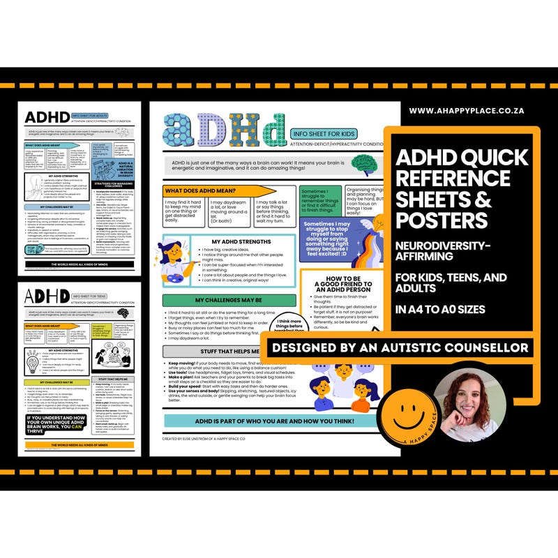 Adhd Cheat Sheet - Etsy