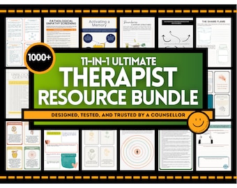 Therapist Starter Resource Bundle Tools Worksheets Cards Therapy Boundaries Visualization Questions Acceptance Holding Space Brene Brown EQ