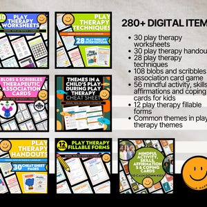 Play Therapy Resource Bundle for Therapists Child School Counselor ...
