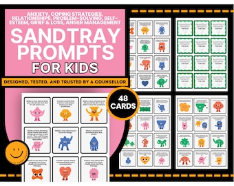 Sandplay Sandtray Therapy Jungian Gestalt Prompts Questions Tools Play Printable Expressive Sand Tray Techniques Kit Starter Kids Children