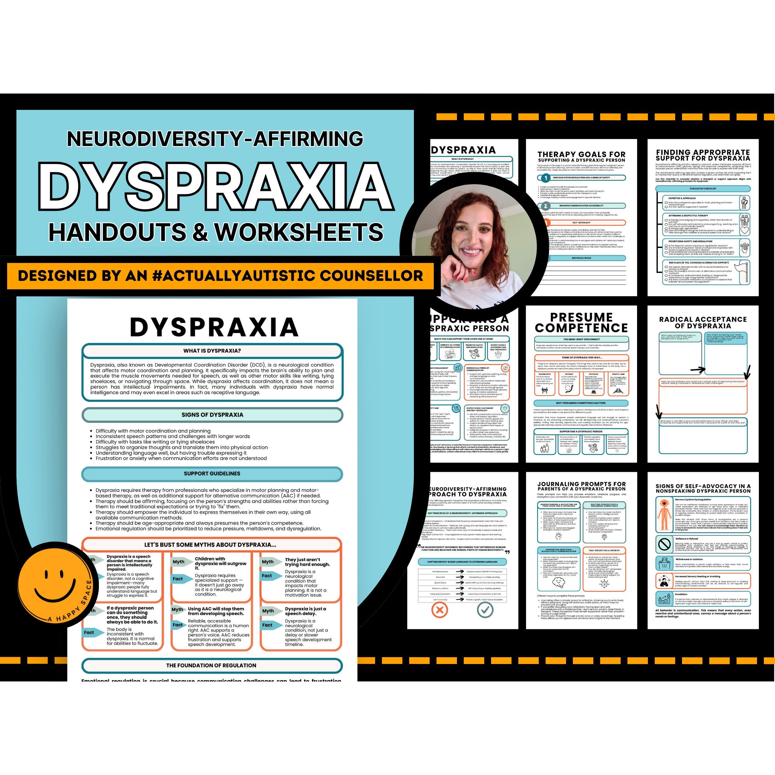 Development Task Reference Guide Dyspraxia (developmental Coordination DCD) Info Sheets PDF, Printable ...