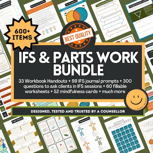 IFS Resource Bundle Parts Work Worksheets Internal Family Etsy