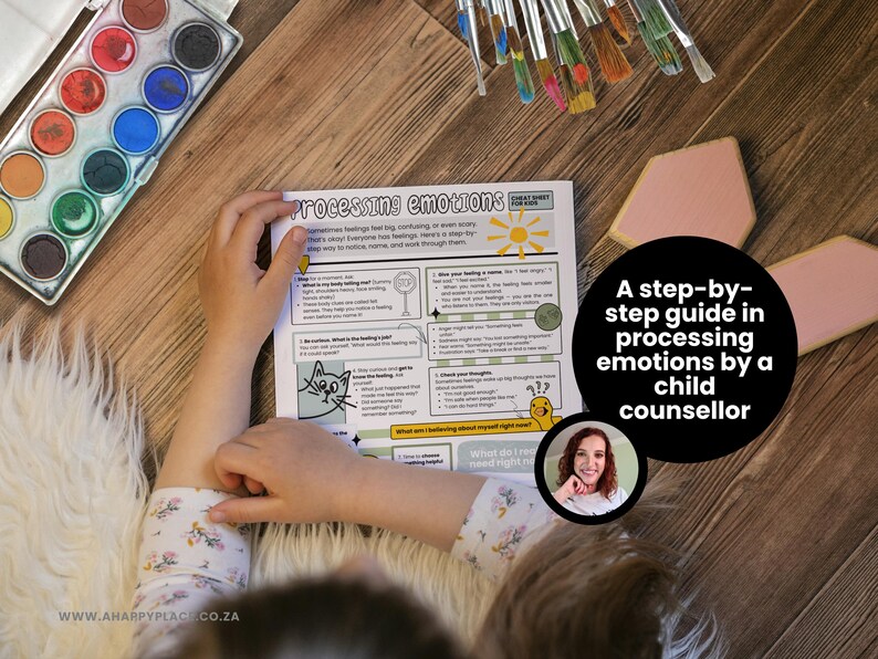Emotion Processing Cheat Sheet PDF for Kids, Printable Emotional ...