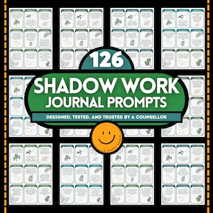Shadow Work Journal Prompt Cards Emotional Triggers Self Repression Analytical Psychology Carl Jung Jungian Archetypes Worksheets Anxiety EQ