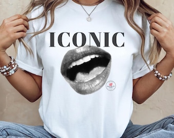 Camiseta retro "icónica" de tejido softstyle, tallas S-2X