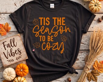 Camiseta de otoño con estampado "Es la temporada perfecta para estar cómodo"
