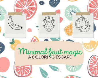 Easy Fruit Coloring Pages – Printable PDF for Kids, Adults, and Beginners