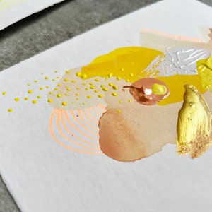 5 x Happy #Summervibes – Verschenke echte Kunst mit Farbenliebe - fünf Unikate in Postkarten-Format