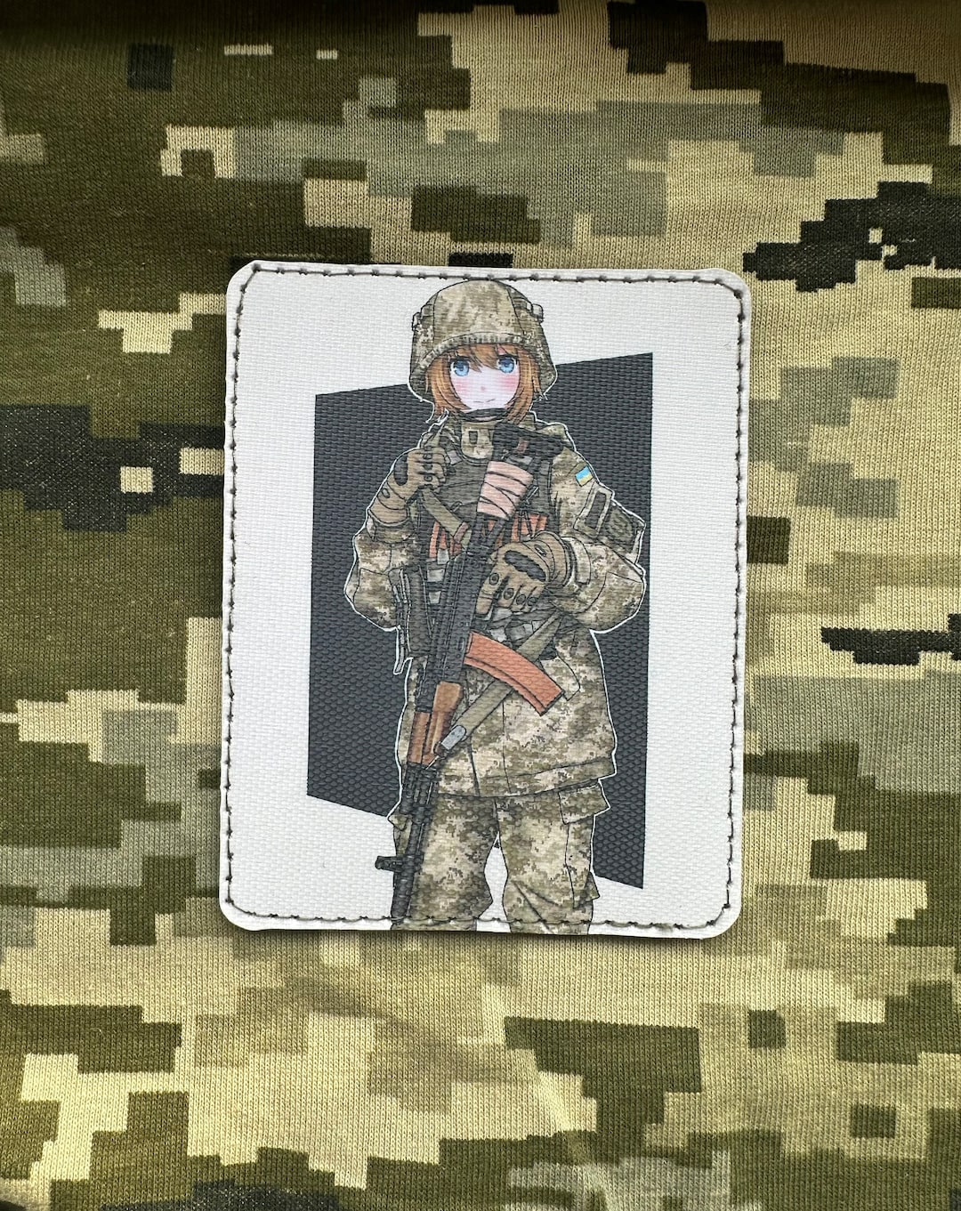 Patch ukrainian Army Girl With Velcro Ukraine Etsy