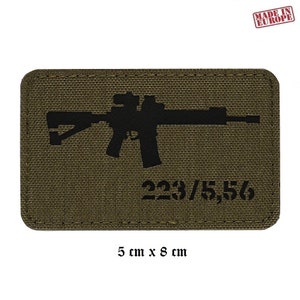 Airsoft Shooting Range Gun Embroidered Iron-on / Velcro Patch