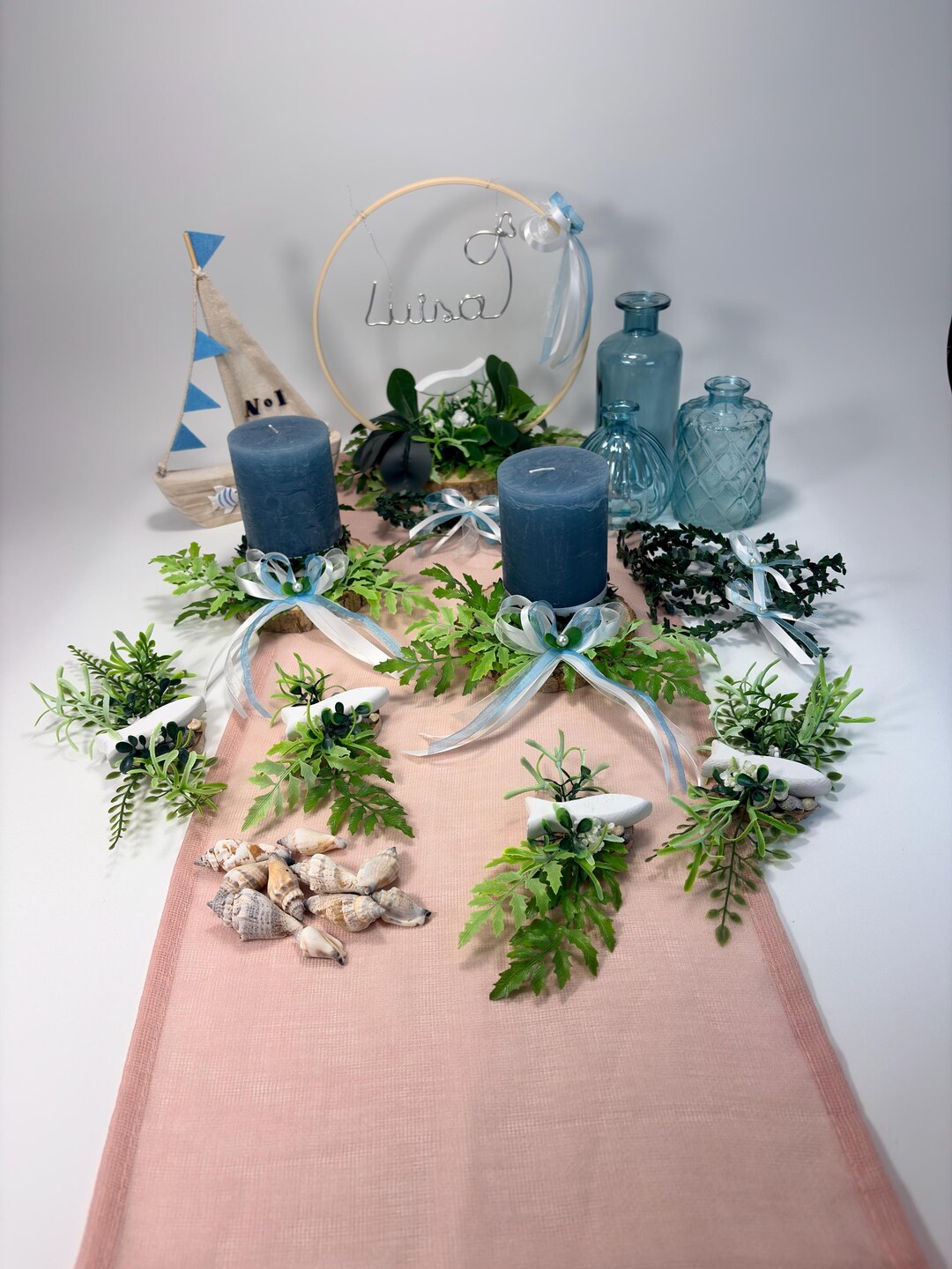 Complete Table Decoration Set (communion / Confirmation / Baptism ...