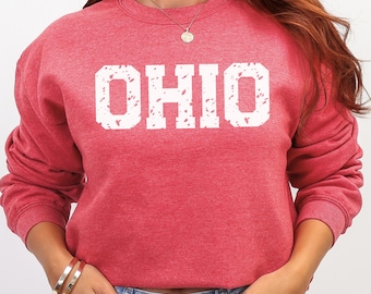 Ohio Sweatshirt, Ohio Gifts, OH Gifts, Ohio Sweaters, OH Sweatshirts, Ohio Outfits Women, Buckeye State, Ohio Pride, Midwest Sweatshirts