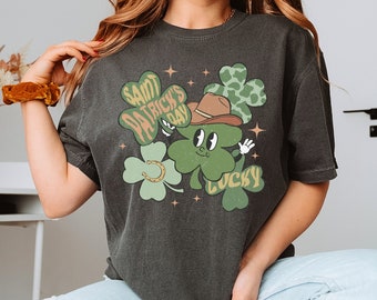 Lucky Shamrock Shirt, St Patrick's Day Shamrock Shirt, St Patty's Day Shirt, St Paddy's Day Shirt, Clover Shirt, Shamrock TShirt, Clover Tee