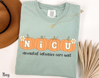 NICU Halloween Nurse Comfort Colors Shirt, Nurse TShirts, Neonatal Intensive Care Unit, Fall Nurse, NICU Nurse Gifts, Nurse Tees, Baby Nurse