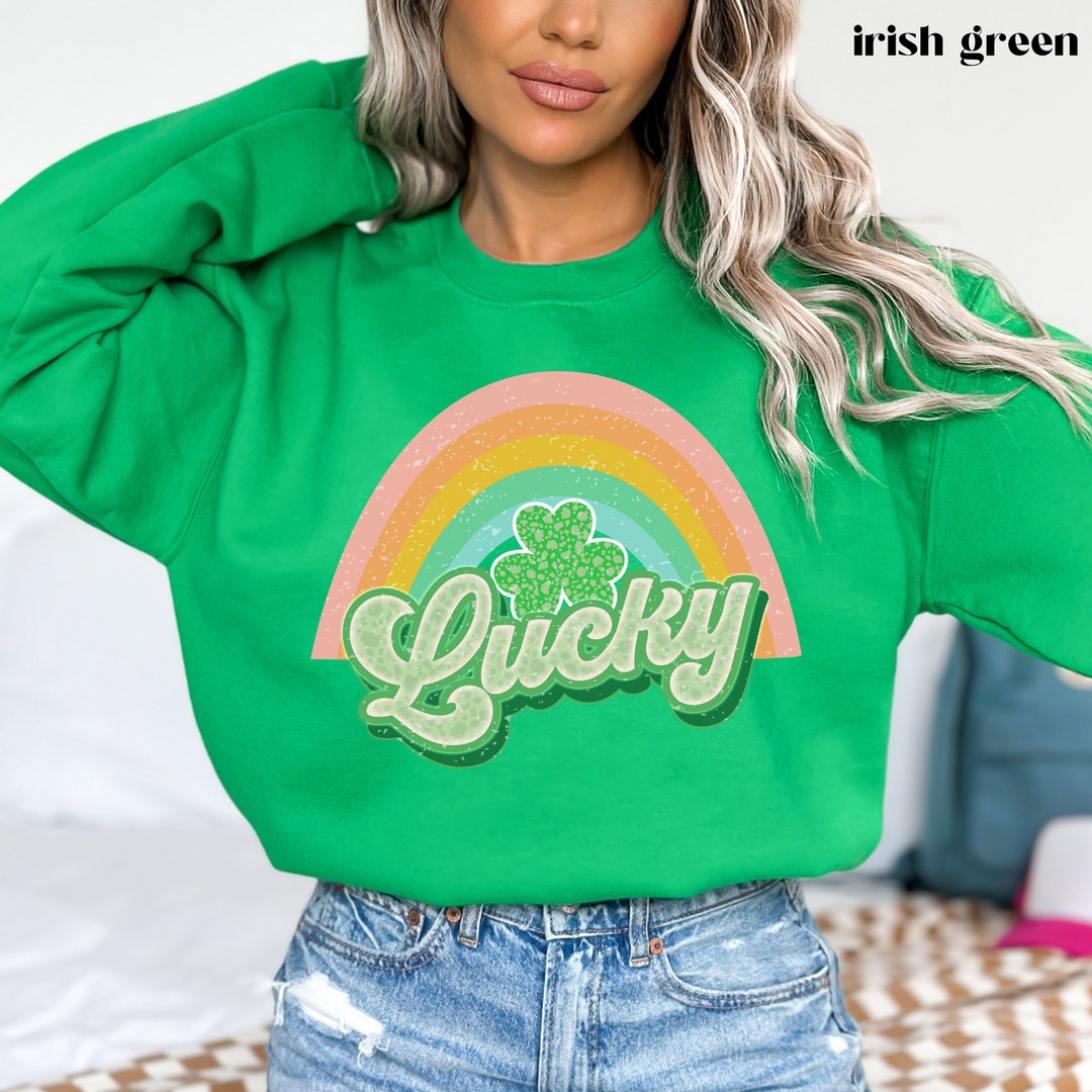 green sweatshirtd for st patricks day