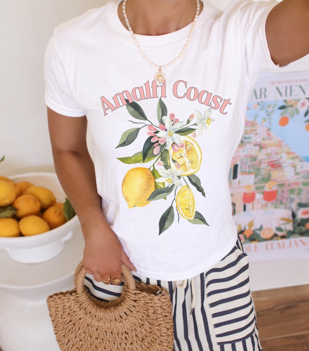 Sommer t-shirt - italien straw main image 1