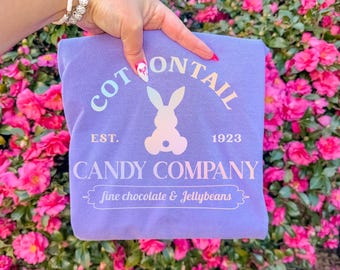 Easter Spring Bunny Shirt, Pastel Easter Tshirt Women, Cute Bunny Tee, Easter Egg Hunt, Rabbit Shirt, Pastel Bunny, Easter Candy, Cottontail