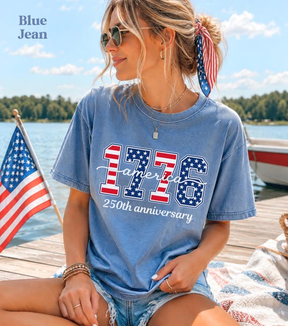 America 250 Anniversary Shirt, 4th of July Tshirts, 1776 Tees, 4th of July Comfort Colors Shirts, Patriotic Tees, USA Crewneck, American Tee