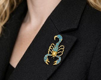 Scorpion Men's Suit Lapel Pin | Gifts for Him | Brooch for Suits