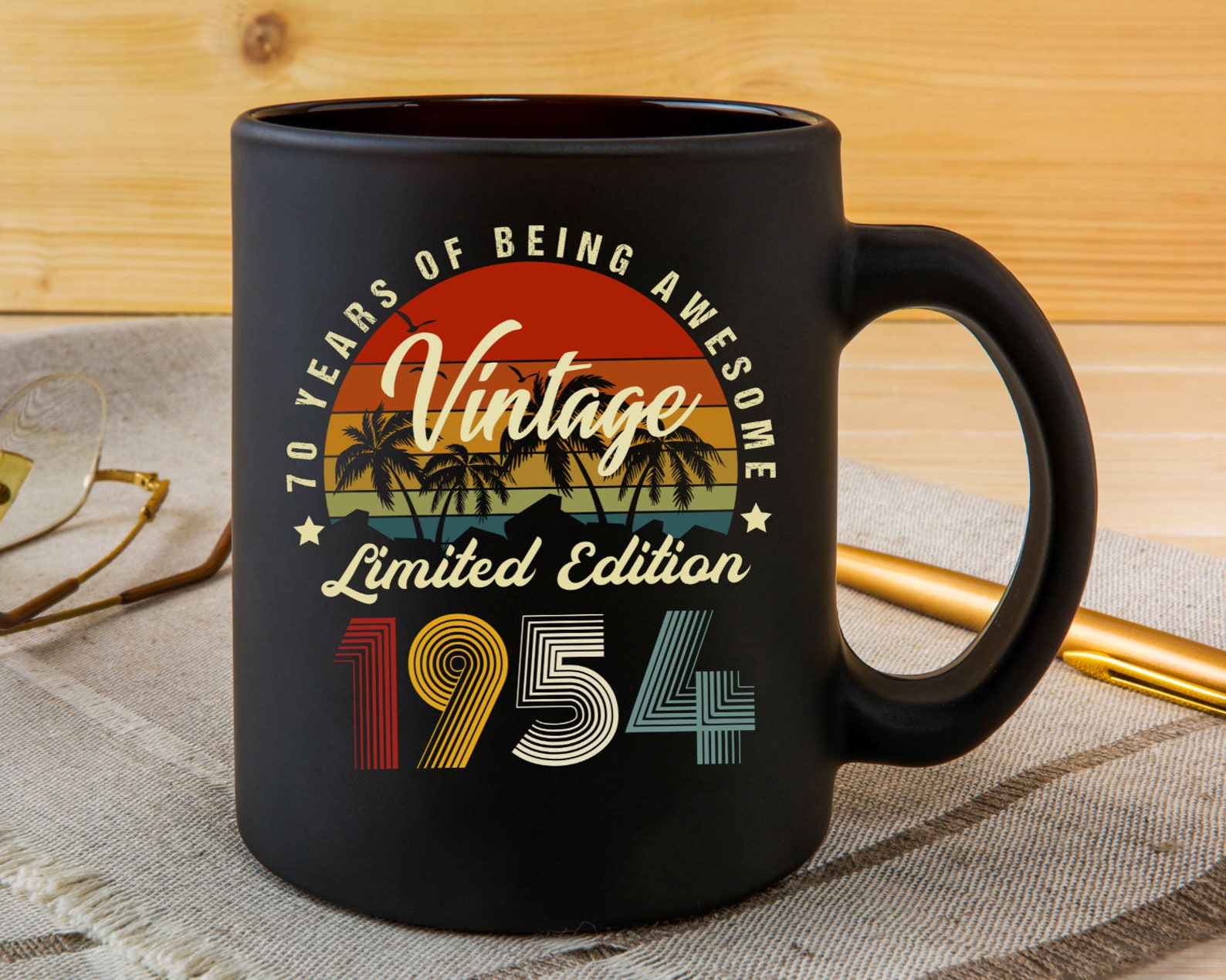 Birthday Party 70 Year Old Gifts Vintage 1954 Limited Edition 70th ...