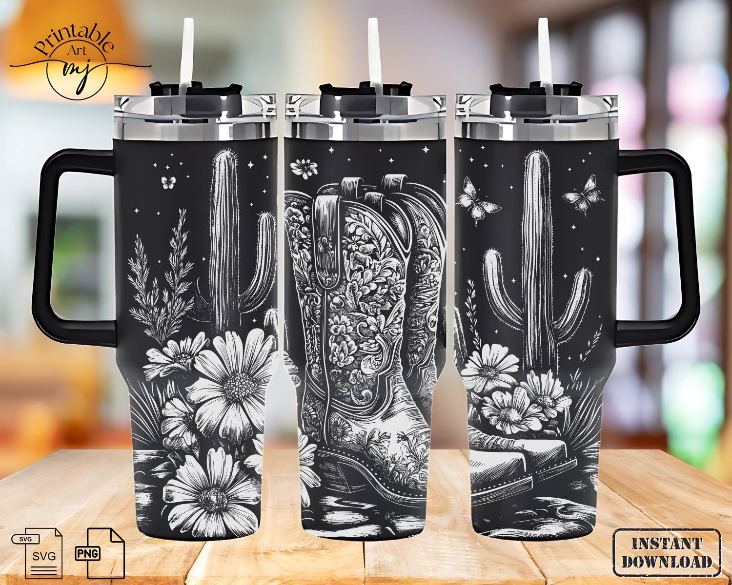 Butterfly Boot Tumbler