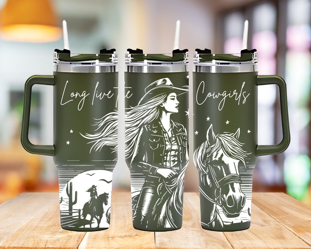 Long Live the Cowgirl Tumbler Wrap Laser SVG, Engraved Tumbler, Western ...