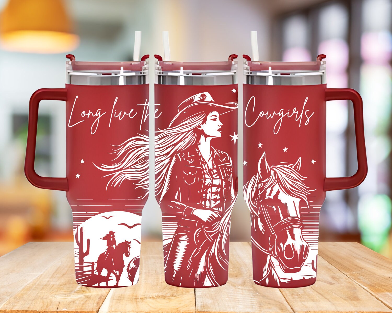 Long Live the Cowgirl Tumbler Wrap Laser SVG, Engraved Tumbler, Western ...