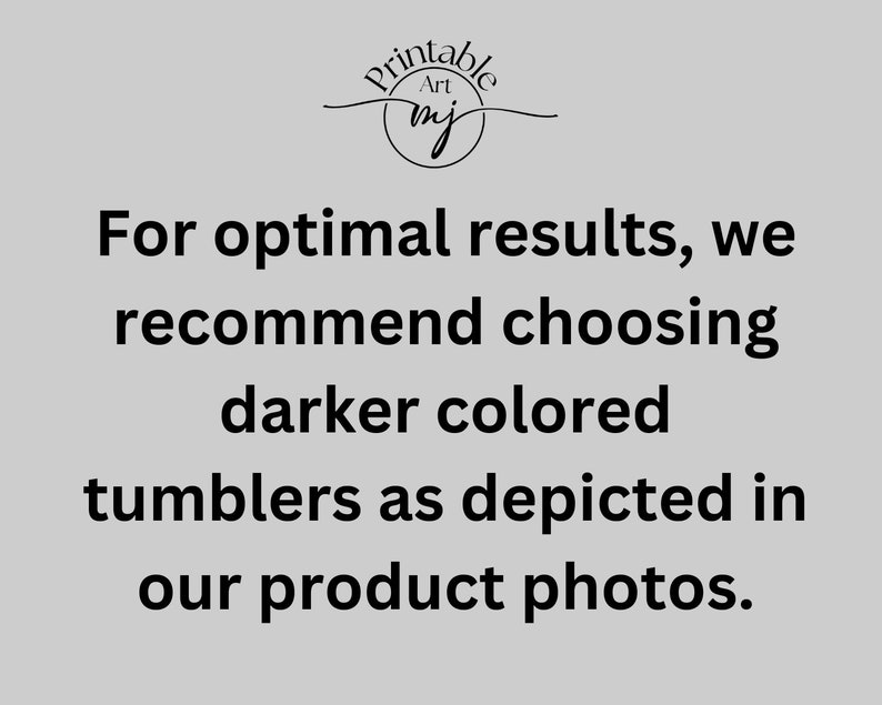 Pode incluir: Texto em um fundo cinza que diz: "Para resultados &oacute;timos, recomendamos escolher copos de cor mais escura como mostrado em nossas fotos de produtos."