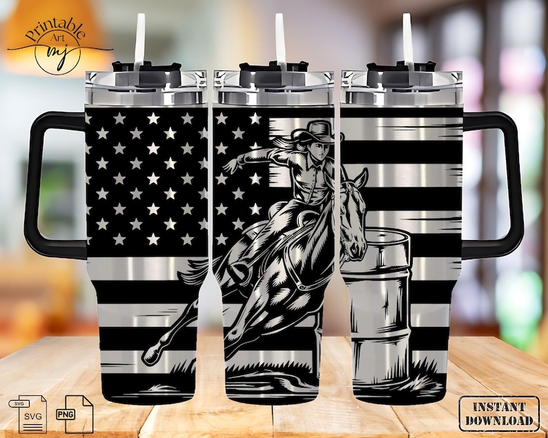 Barrel Racing Cowgirl 40oz Tumbler Wrap Laser SVG (digital Download) - Etsy