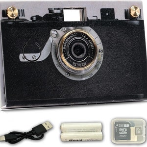 Paper Shoot Camera - 18MP Compact Digital Camera Bundle (vintage 1925) with 4 Filters, 10 Sec Video & Timelapse