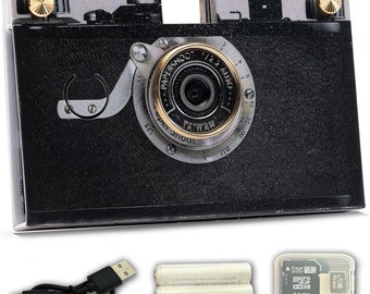 Paper Shoot Camera - 18MP Compact Digital Camera Bundle (vintage 1925) with 4 Filters, 10 Sec Video & Timelapse