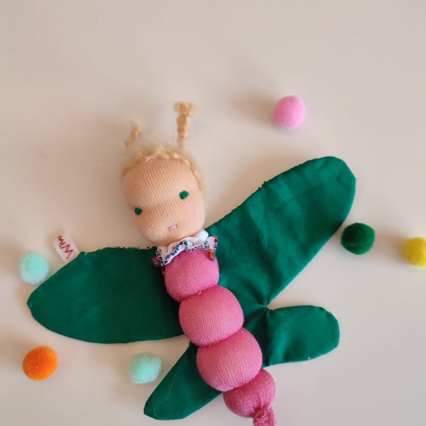 Waldorf Fairy, Fairies, Elfe, Sleeping Beauty, Spring Elves, Waldorf felt, Waldorf Kindergarten, Waldorf Doll, Meadow Animals, Dolls, Fairy Tale Fairy,