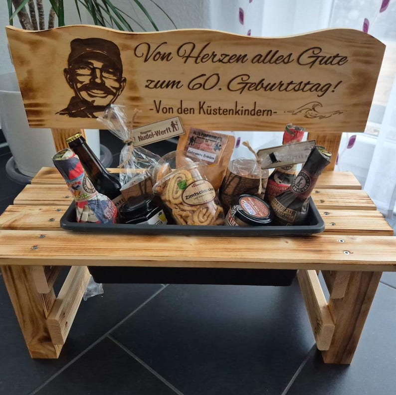 Personalized wooden flower bench – gift for kindergarten teacher, grandmother, Mother's Day, garden & balcony decoration, wedding, terrace, mom image 16