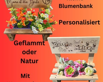 Kräuterbank Kräutergarten Wetterfest Blumenbank Muttertag Garten Balkon Terrasse Hochzeit Geburtstag Geschenk Personalisiert Oma Opa Eltern
