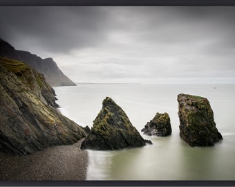 Trefor Sea Stacks Framed Photo Print