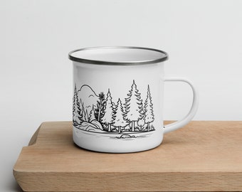 Into the Wild | Nature Enamel Mug | Gift | Adventure