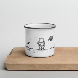 Space Explorer | Enamel Mug | Gift | Adventure