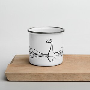 Enchanting Nessie | Loch Ness Monster Enamel Mug | Gift