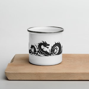 Mythical Creature of the Sea | Hydra Enamel Mug | Gift | Adventure
