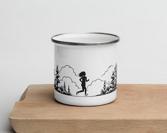 Nature's Run | Runner Enamel Mug | Gift