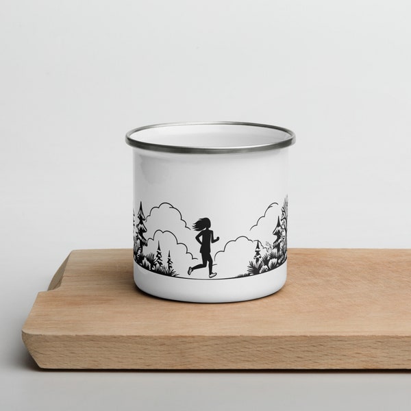 Nature's Run | Runner Enamel Mug | Gift