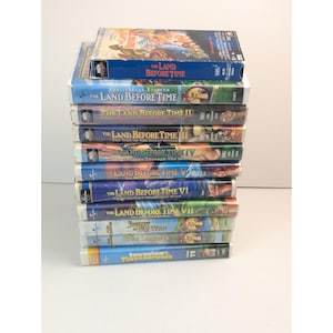 The Land Before Time VHS Lot – Movies 1–7, 9, 10, 11 – Animated Dinosaur Kids
