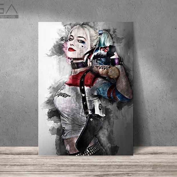 Cartel de Harley Quinn Harley Quinn impresión Suicide Squad arte impresión pared arte decoración del hogar
