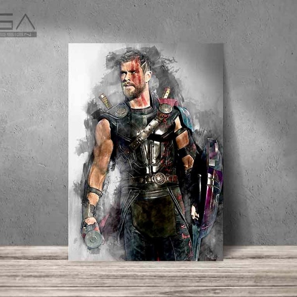 Thor poster Thor print Thor Ragnarok art print wall art home decor