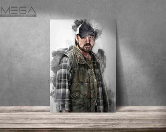 Bobby poster Bobby Singer print Supernatural art print wall art home decor