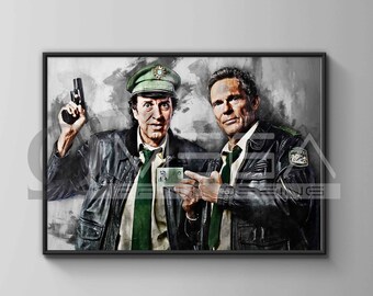 Hubert and Staller poster Hubert und Staller print art print wall art home decor