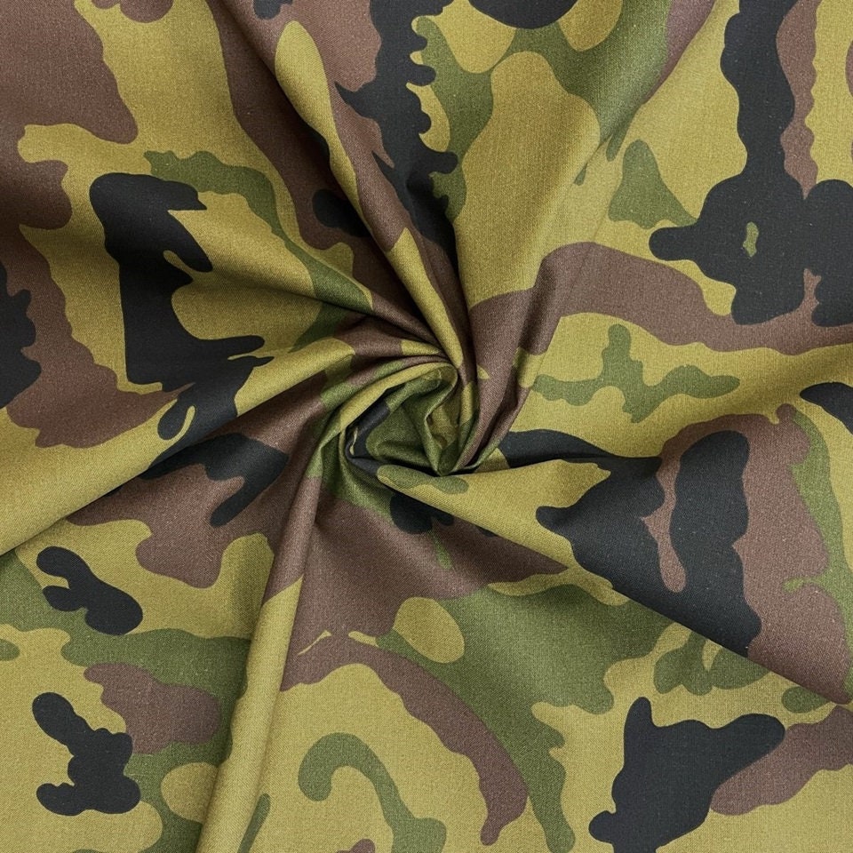 Tessuto Mimetico Con Stampa Militare, Vintage, Artigianale, Tessuto, Tagliato Su Misura O Senza Cervello, In Saldo Da 5 M, Stile Misto, Arredamento Per La Casa, Decorazione, Costume - Italia - Foto 8