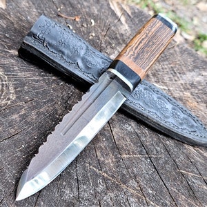 Sgian-dubh / Scottish Highlander “Black knife” 5-inch blade: CPM-D2 Stainless Steel, Ebony, Maple, Bocote  |  Hand made in the USA